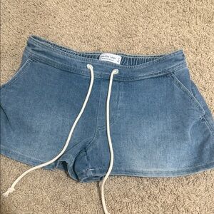 Vanilla Star Blue Jean Shorts with Drawstring